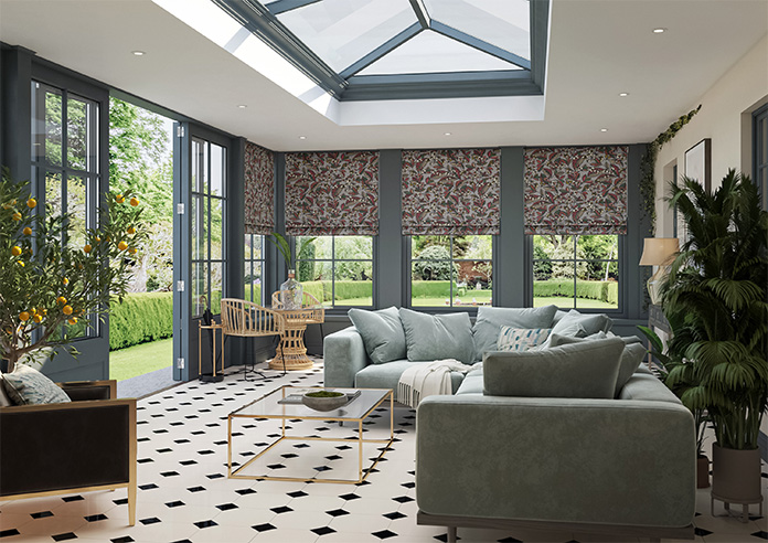 Walled Garden, Steel - Roman Blind - Image 6
